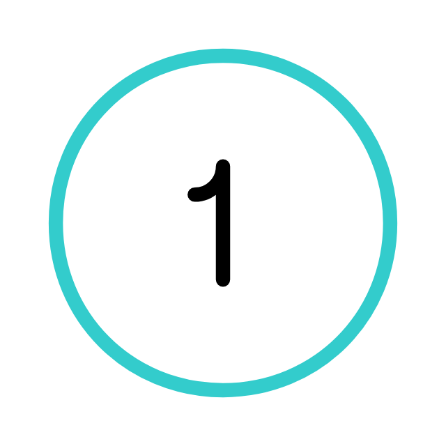 The number One, animated